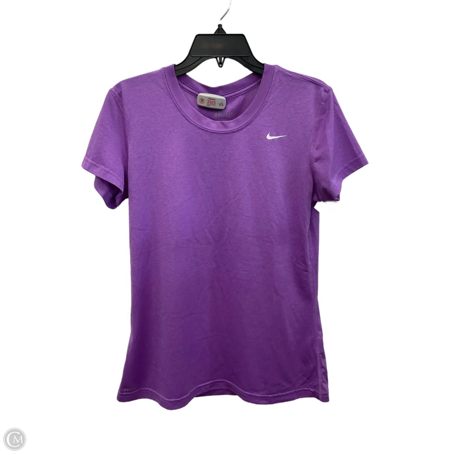 Athletic Top Short Sleeve By Nike Apparel In Purple, Size: M