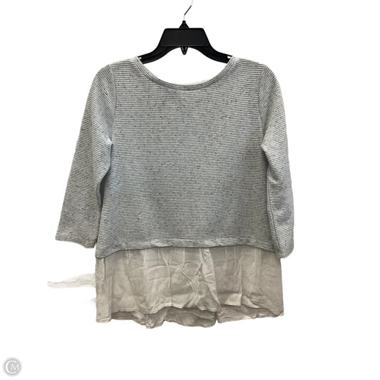 Top Long Sleeve By Loft In Grey, Size: Xs