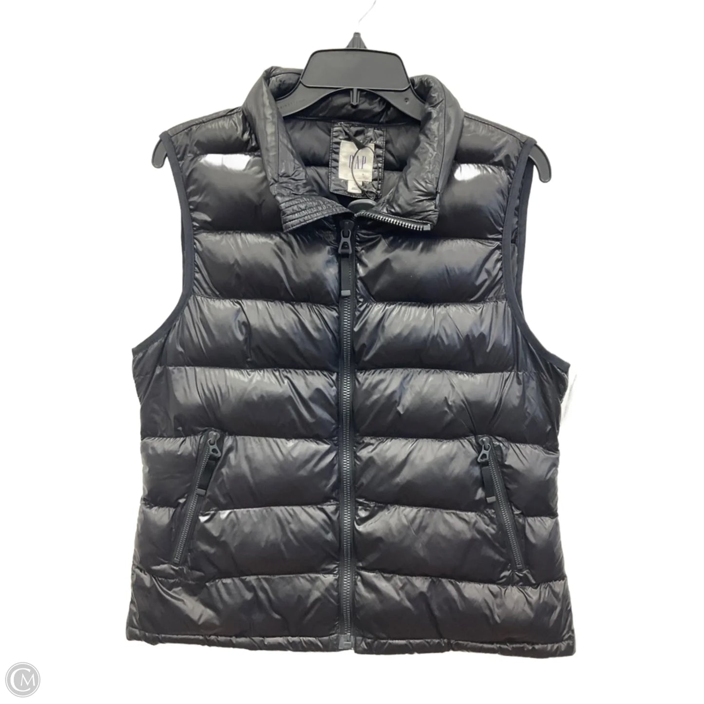 Vest Puffer & Quilted By Gap In Black, Size: L