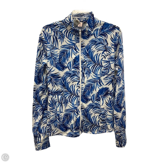 Athletic Jacket By Tommy Bahama In Blue & White, Size: L