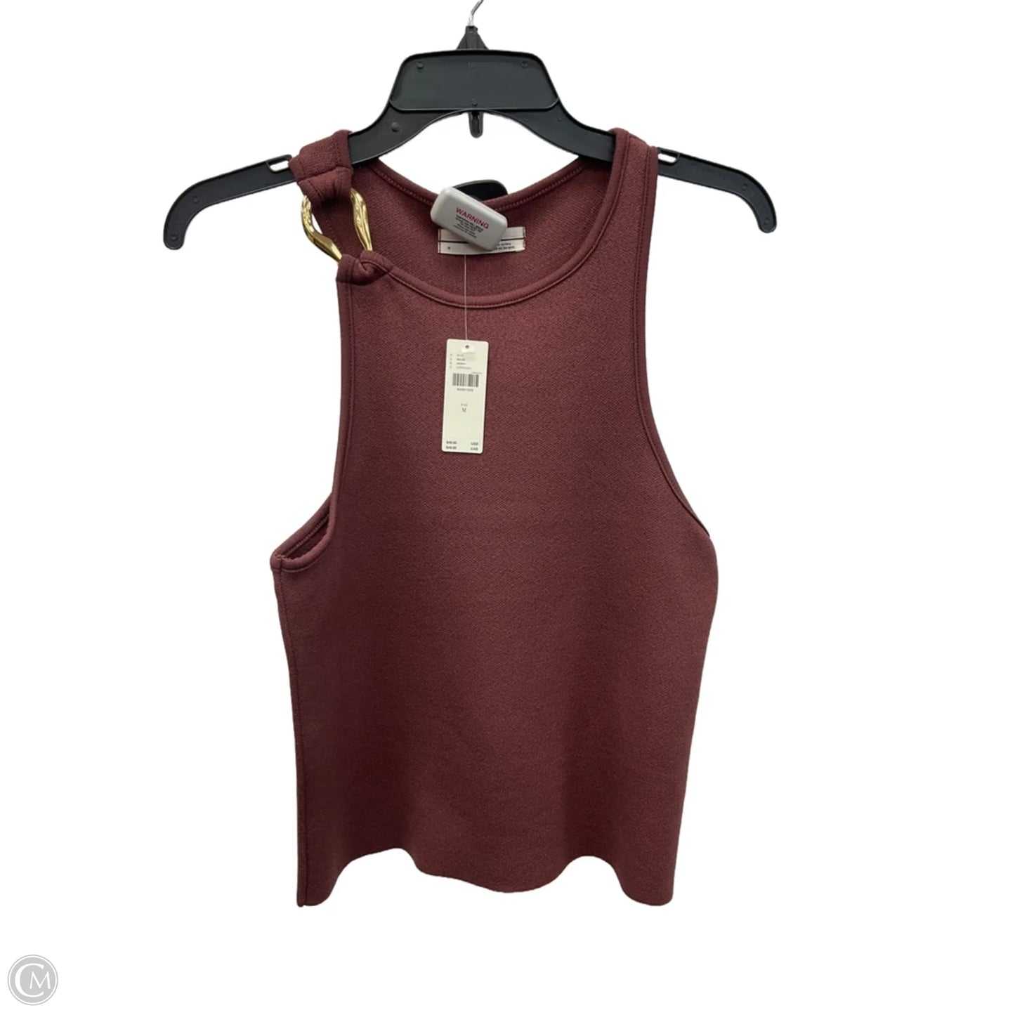 Top Sleeveless By Anthropologie In Maroon, Size: M