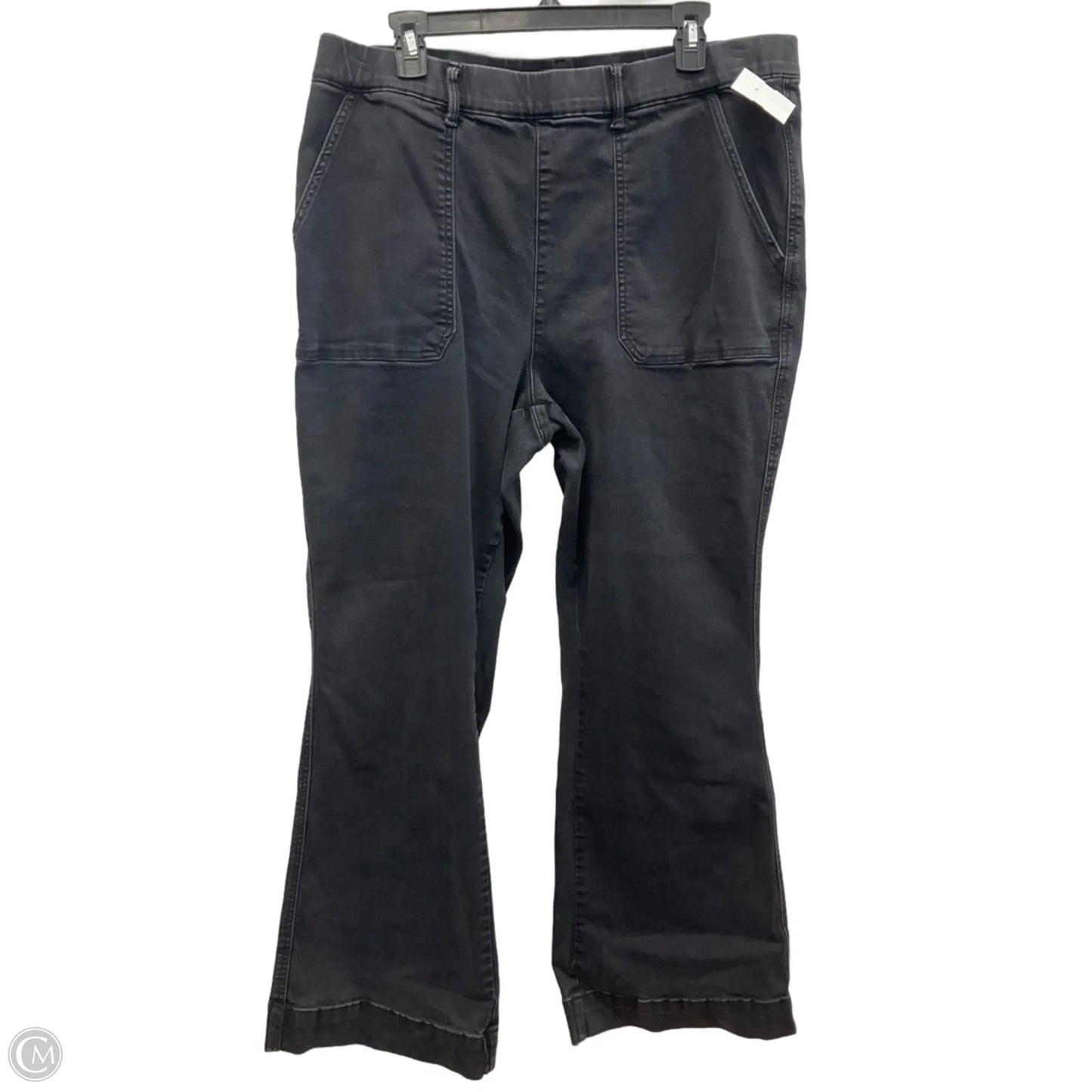 Jeans Flared By Judy Blue In Grey Denim, Size: 20