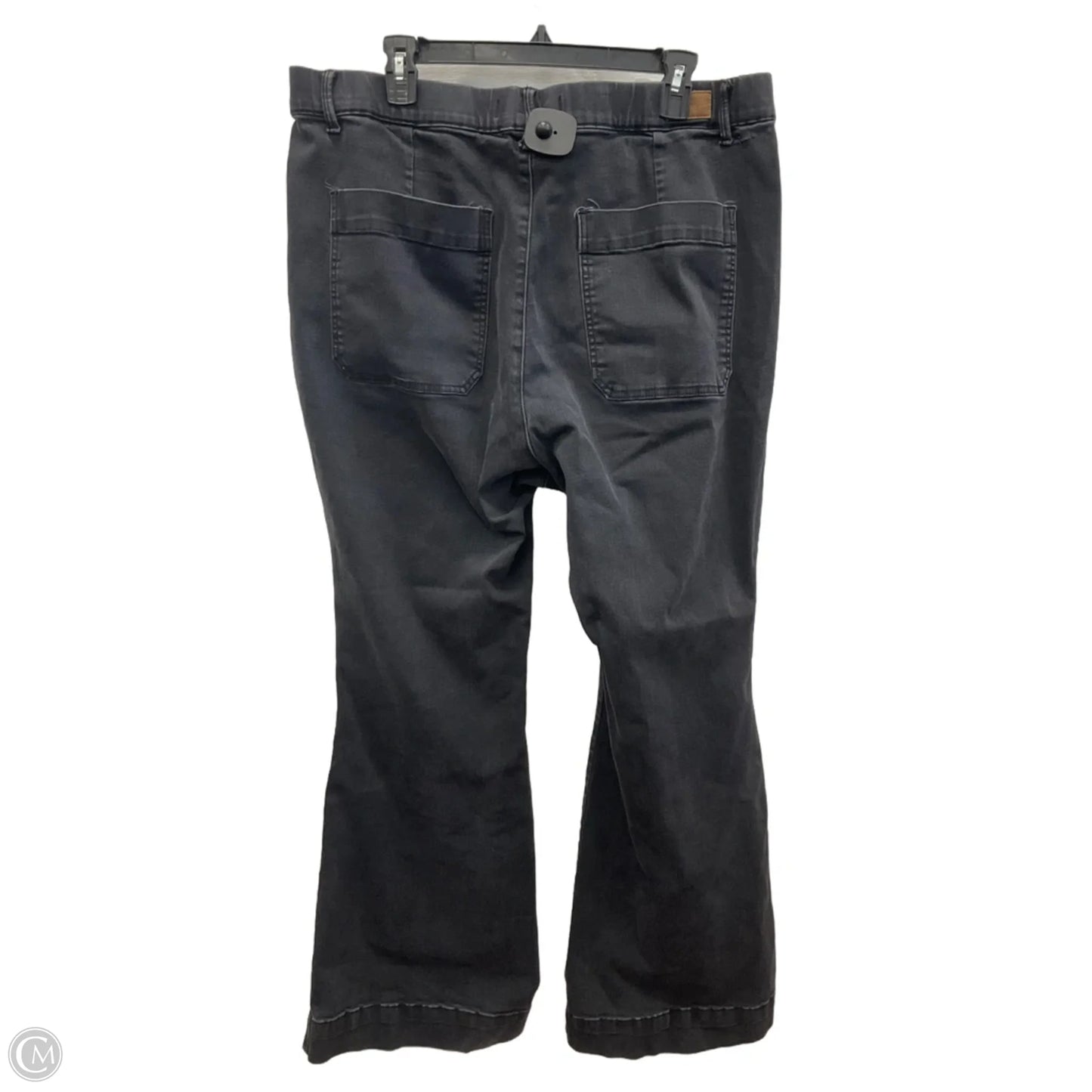 Jeans Flared By Judy Blue In Grey Denim, Size: 20