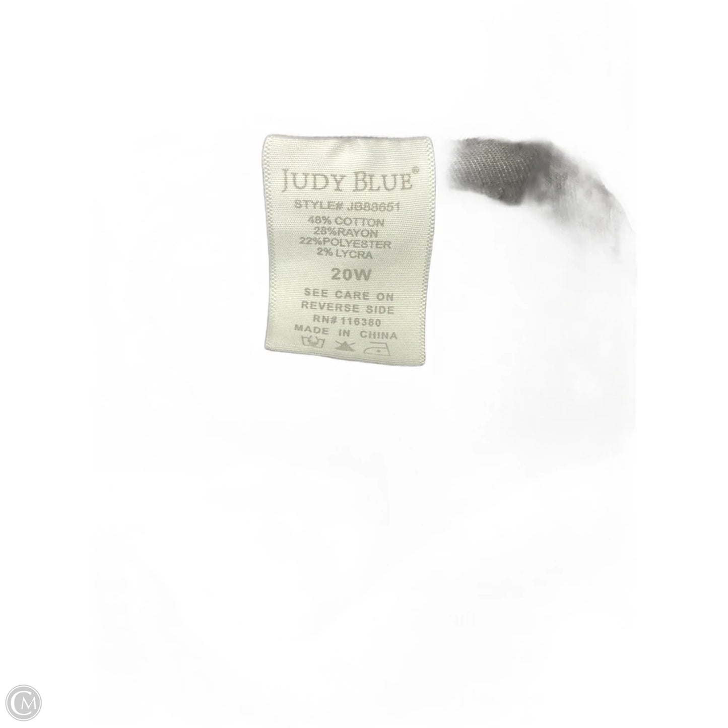 Jeans Flared By Judy Blue In Grey Denim, Size: 20