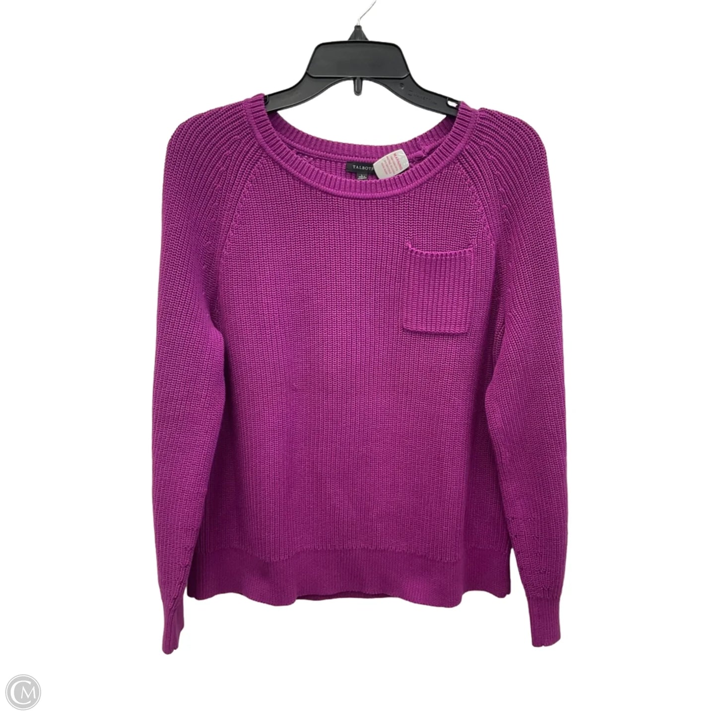 Sweater By Talbots In Purple, Size: L