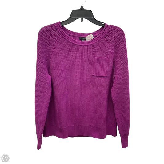 Sweater By Talbots In Purple, Size: L