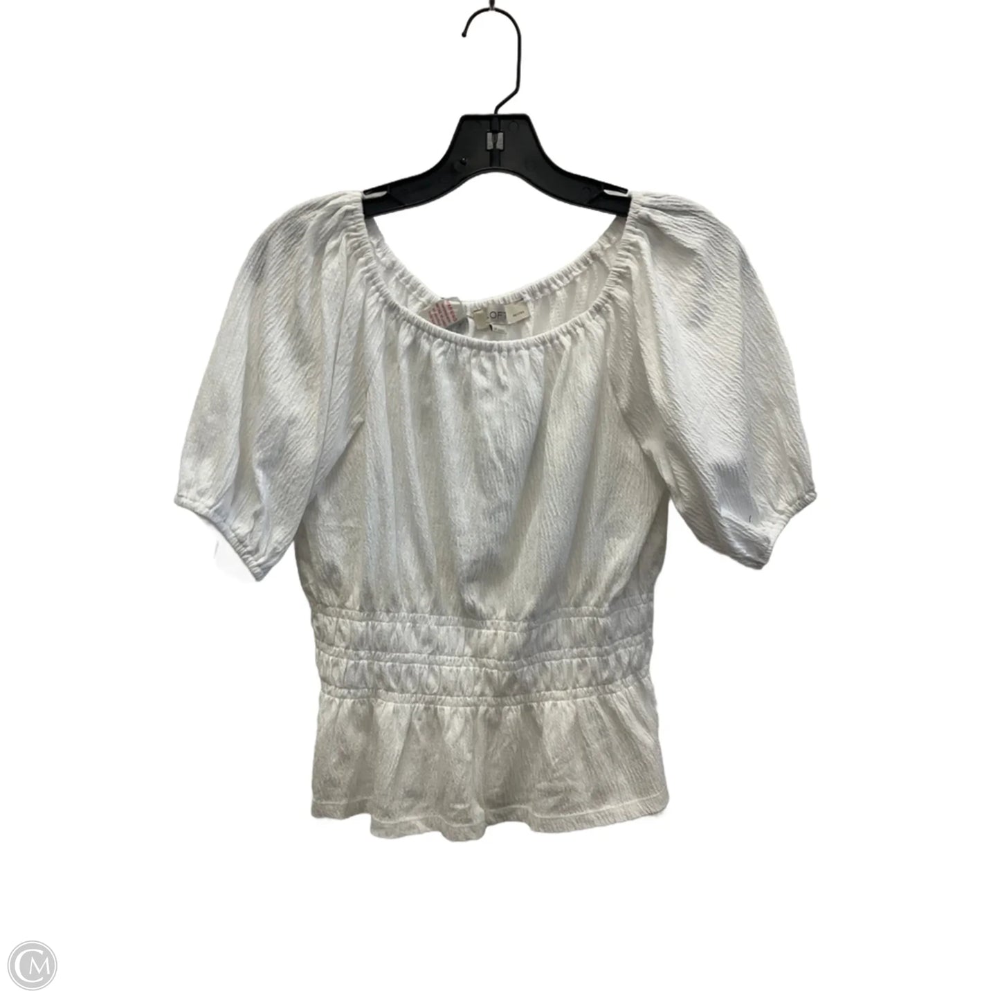 Top Short Sleeve By Loft In White, Size: Sp