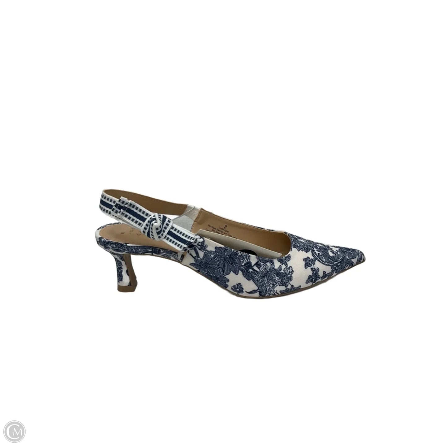 Shoes Heels Kitten By A New Day In Blue & White, Size: 9