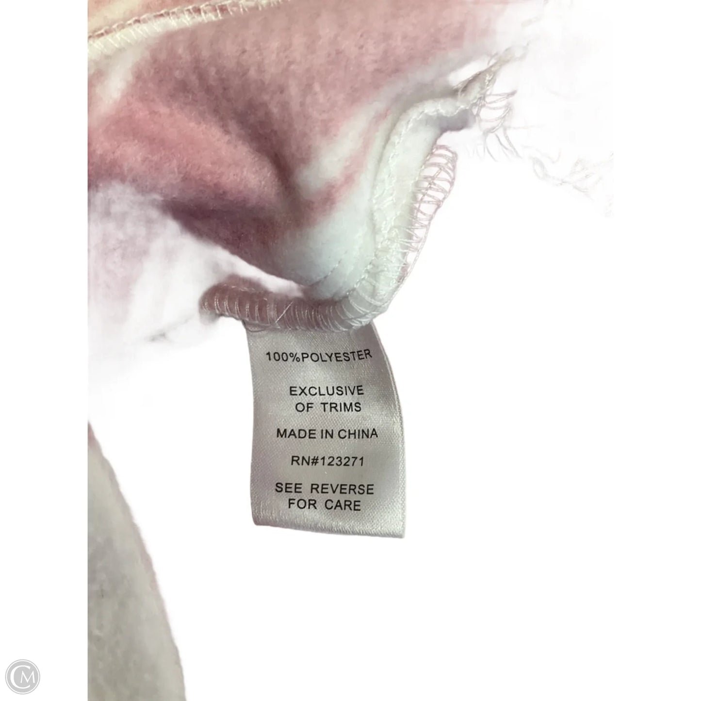 Jacket Shirt By Cmf In Pink & White, Size: 1x