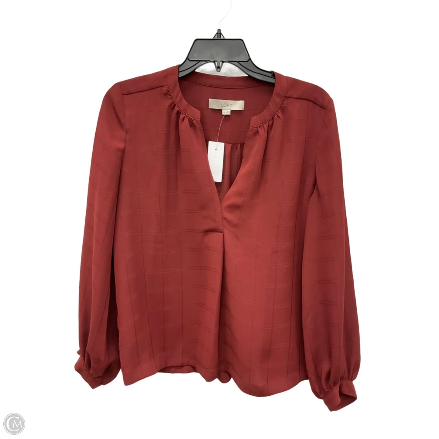 Top Long Sleeve By Loft In Red, Size: Xs