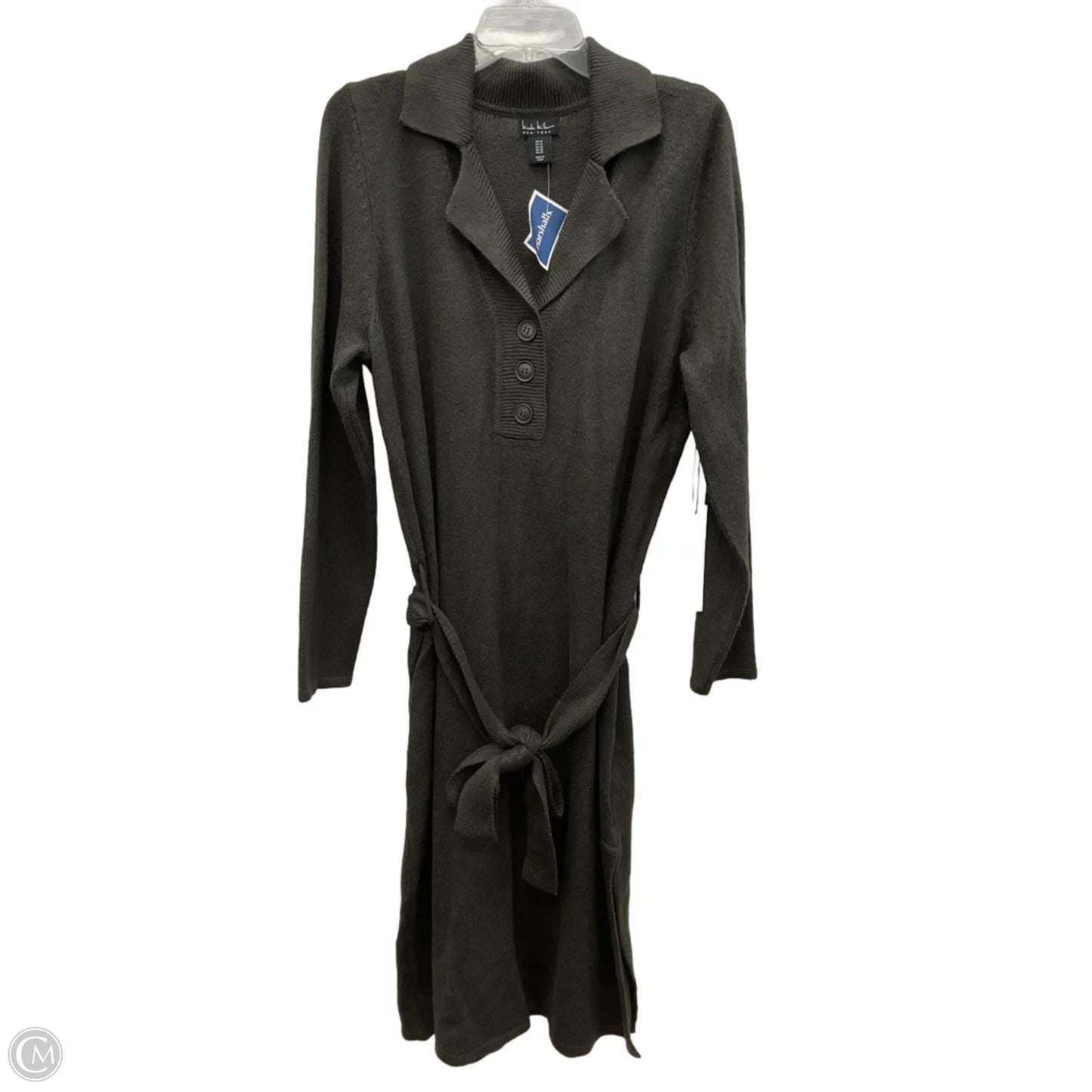 Dress Casual Midi By Nicole Miller In Grey, Size: 1x