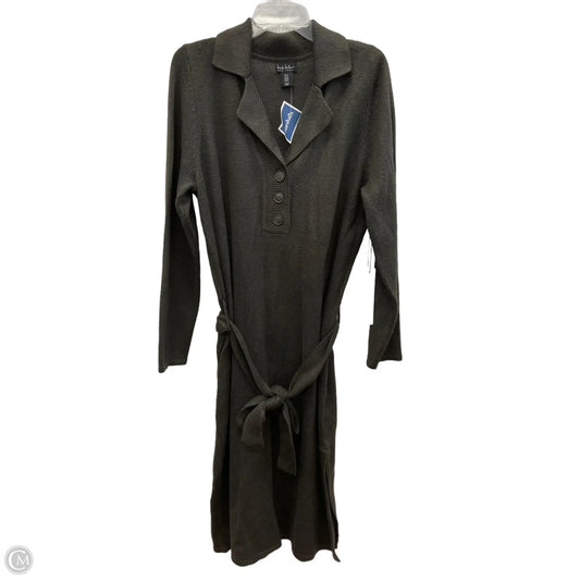 Dress Casual Midi By Nicole Miller In Grey, Size: 1x