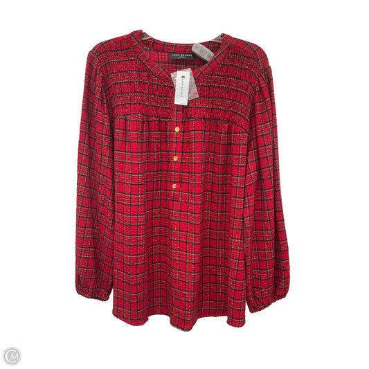 Top Long Sleeve By Lane Bryant In Red, Size: Xl
