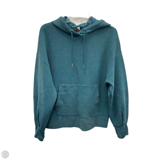 Athletic Top Long Sleeve Hoodie By Athleta In Blue, Size: M