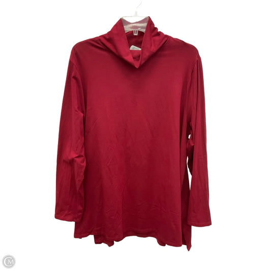 Top Long Sleeve Basic By J. Jill In Red, Size: Xl