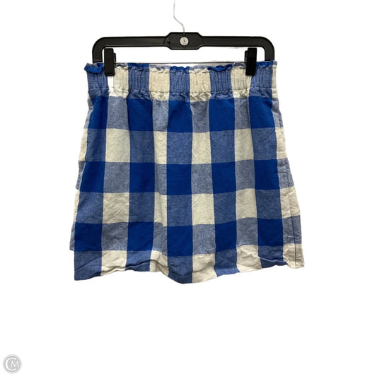 Skirt Mini & Short By J. Crew In Blue & White, Size: 8