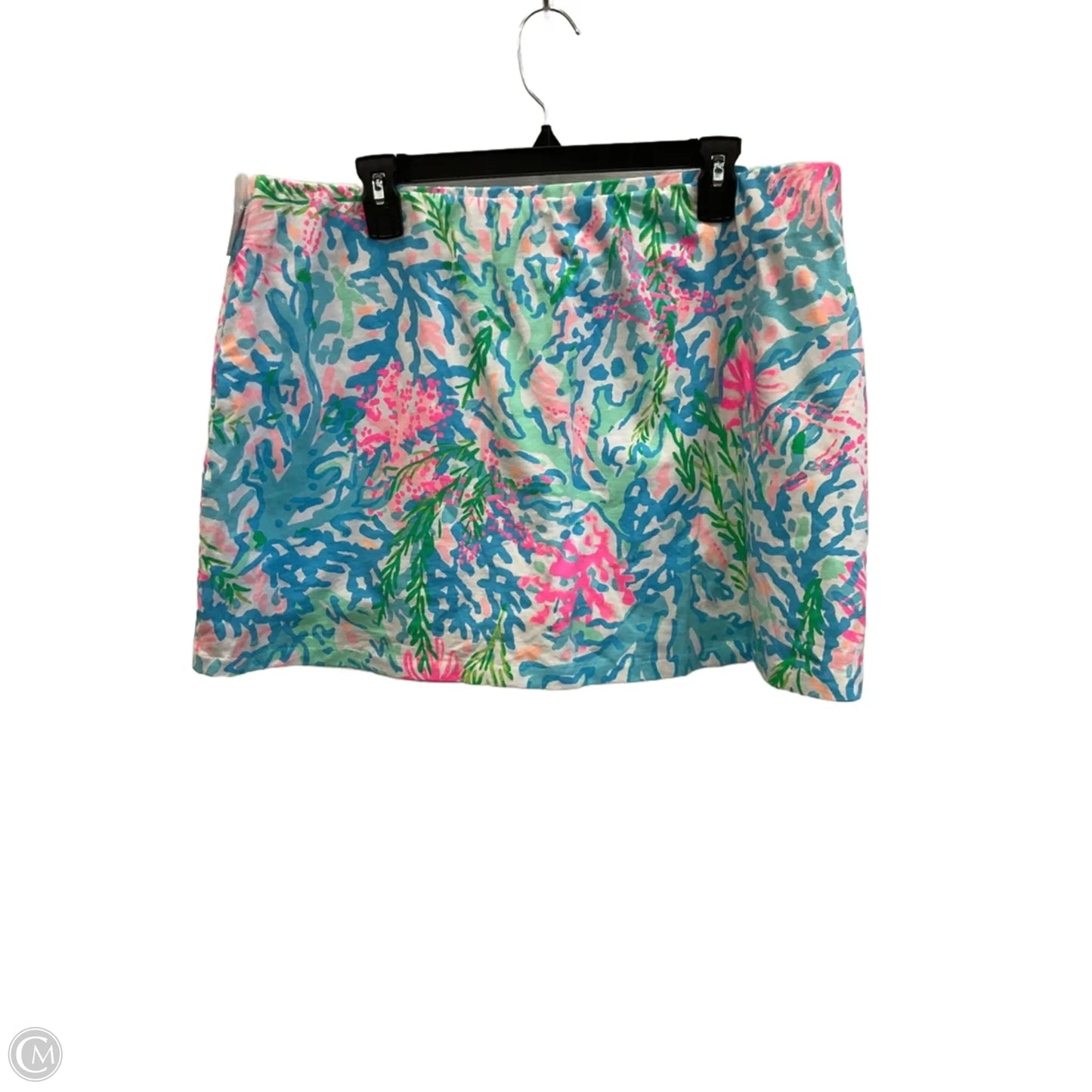 Skort Designer By Lilly Pulitzer In Blue & Green, Size: Xl