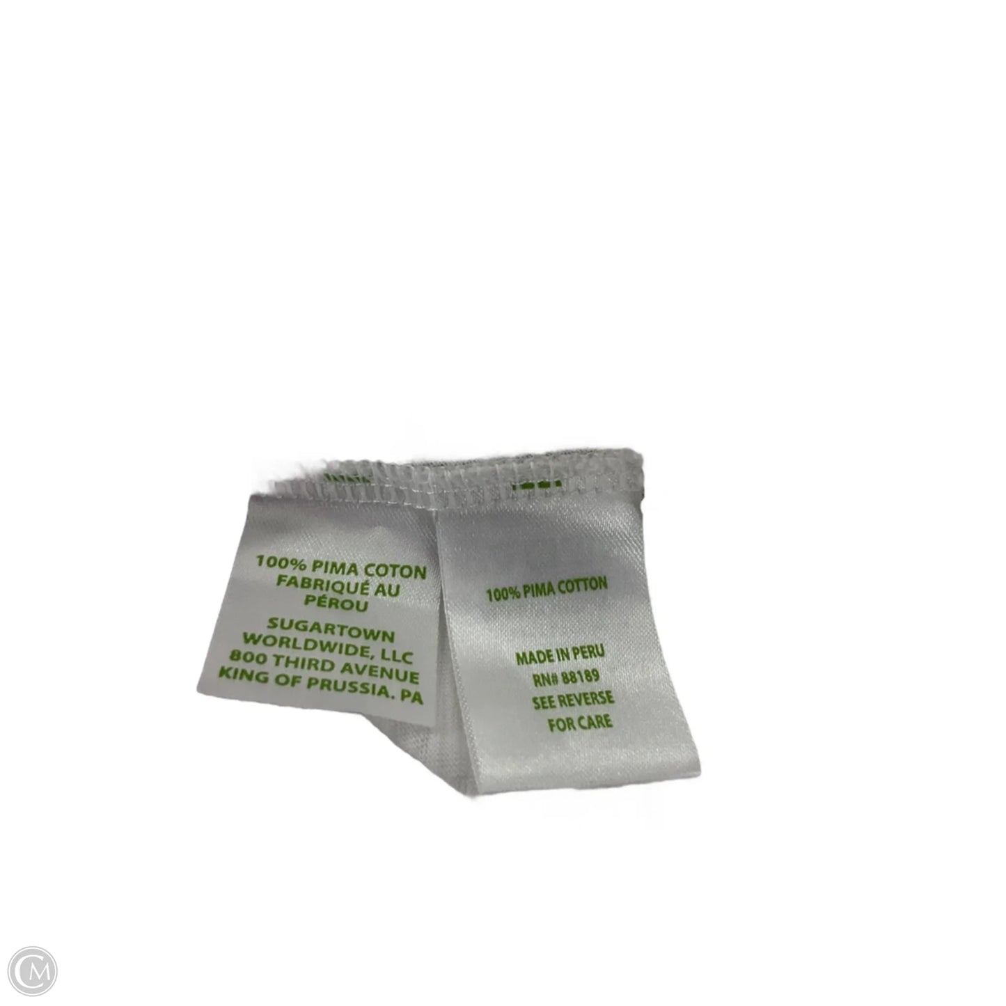 Top Short Sleeve Designer By Lilly Pulitzer In White, Size: Xl