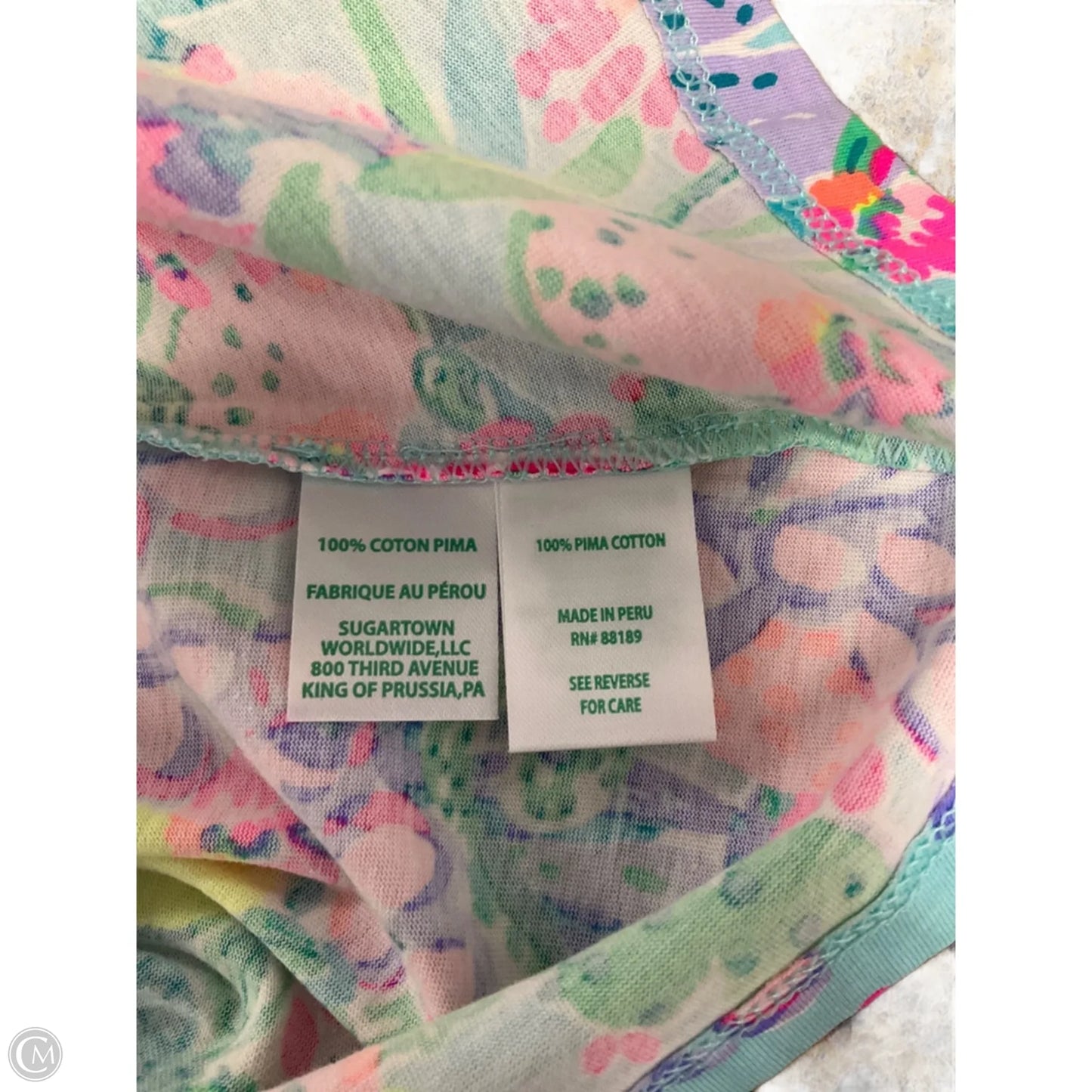 Dress Designer By Lilly Pulitzer In Blue & Purple, Size: Xl