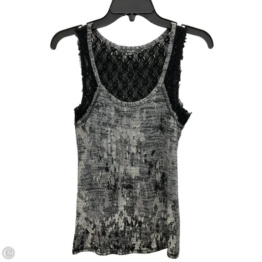 Top Sleeveless By Miss Me In Black & Grey, Size: M