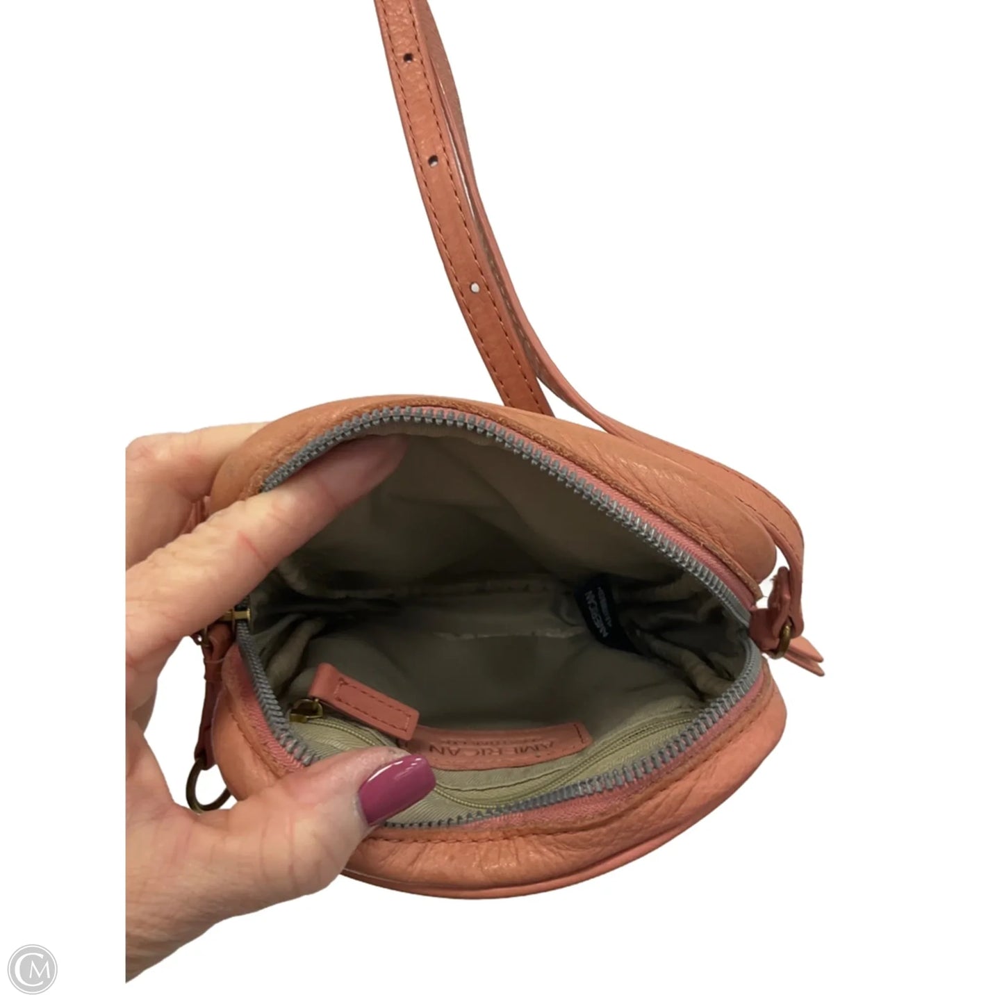 Crossbody Leather By Cmc, Size: Medium