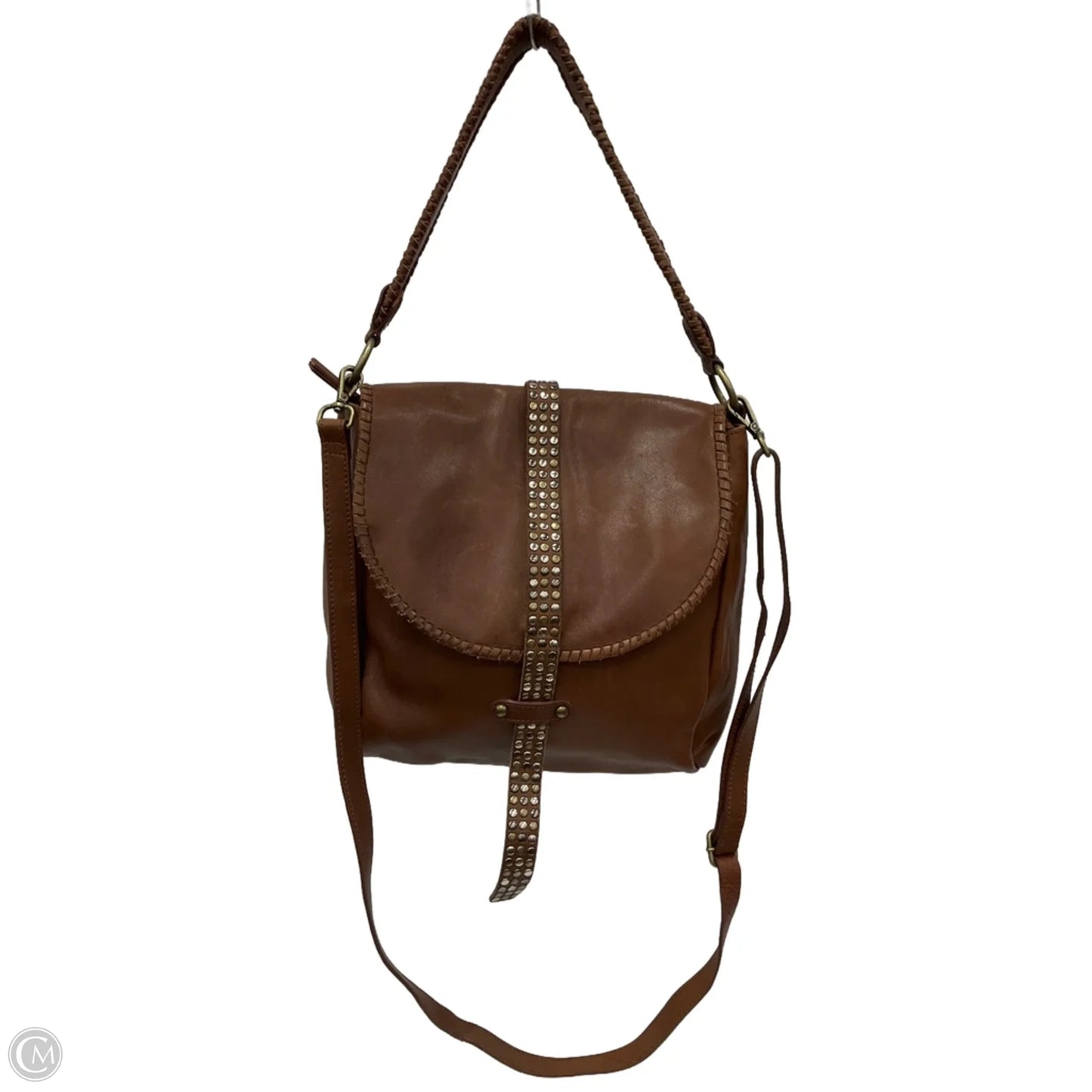 Crossbody Leather By Clothes Mentor, Size: Large
