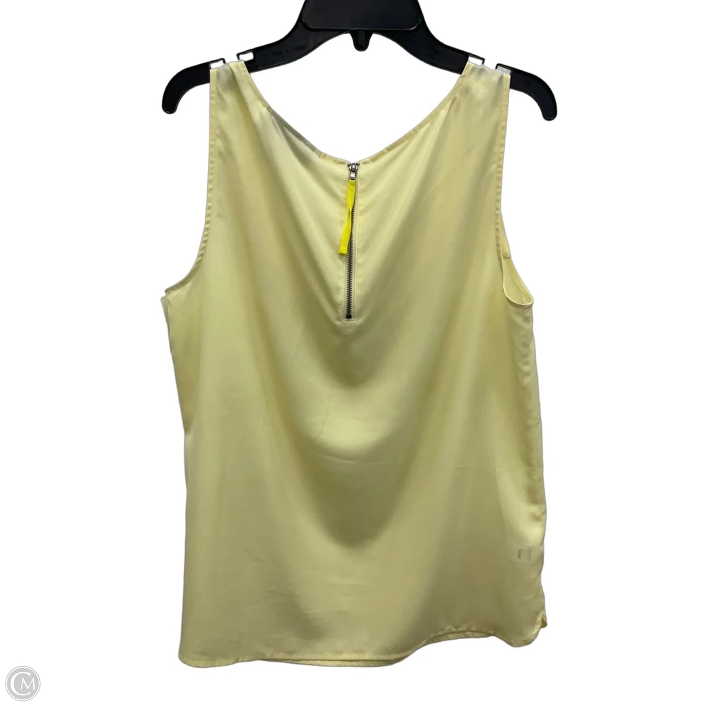 Top Sleeveless By Loft In Yellow, Size: M