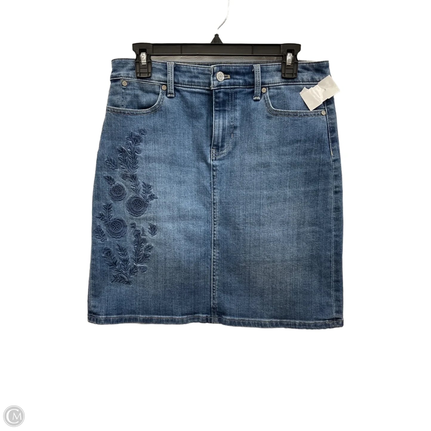 Skirt Mini & Short By Talbots In Blue Denim, Size: 4