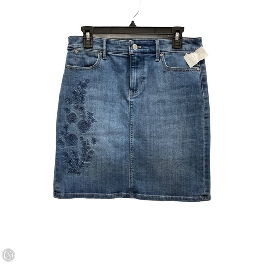 Skirt Mini & Short By Talbots In Blue Denim, Size: 4