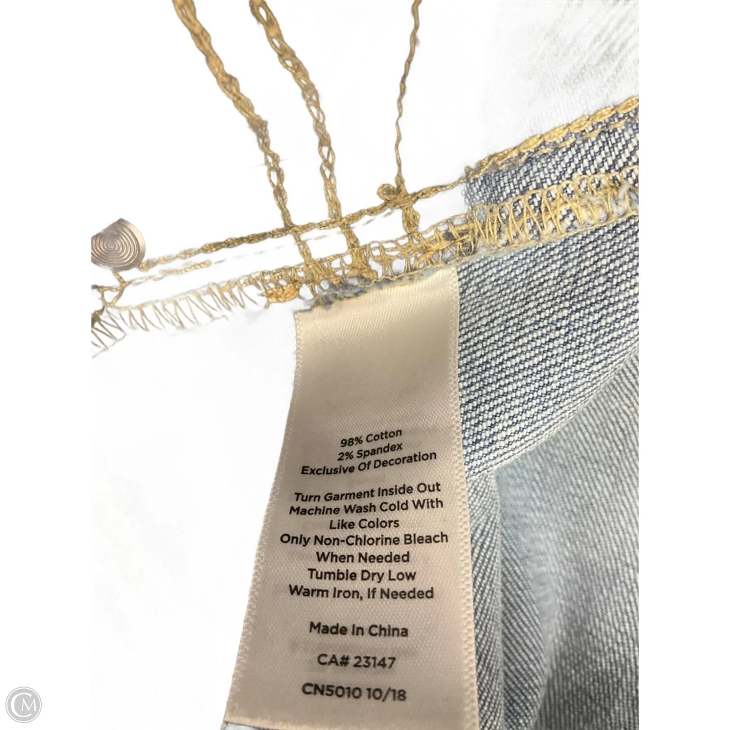 Skirt Mini & Short By Talbots In Blue Denim, Size: 4