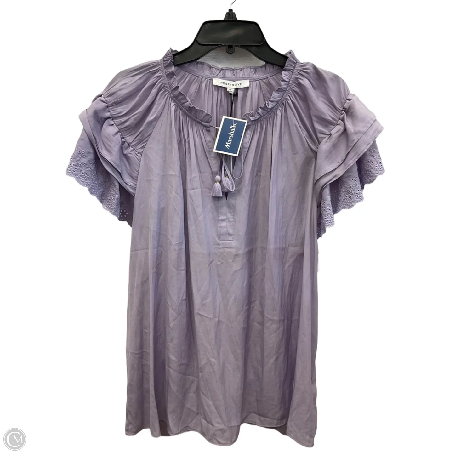 Top Sleeveless By Rose And Olive In Purple, Size: 1x
