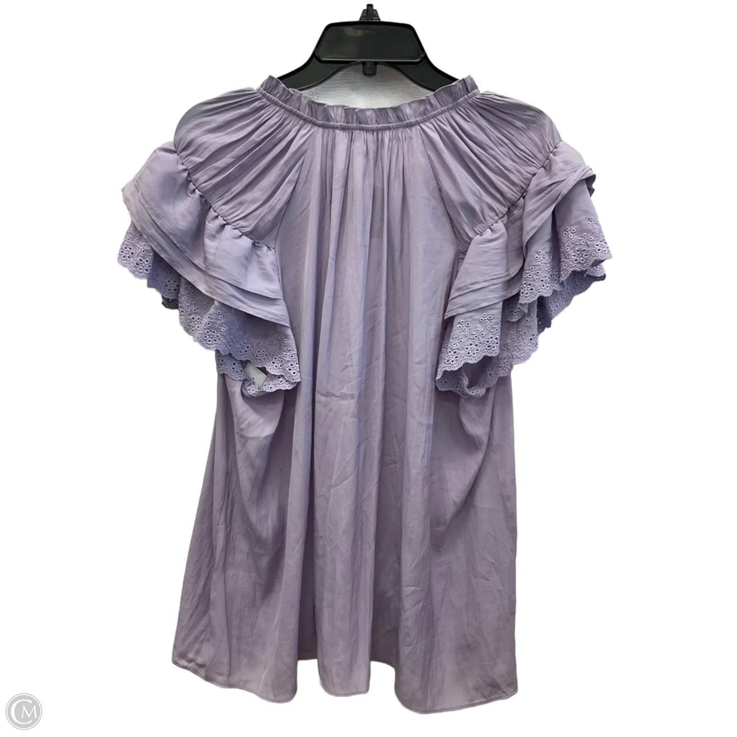 Top Sleeveless By Rose And Olive In Purple, Size: 1x