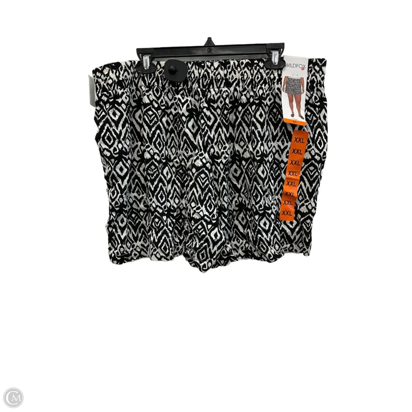 Shorts By Wildfox In Black & White, Size: Xxl