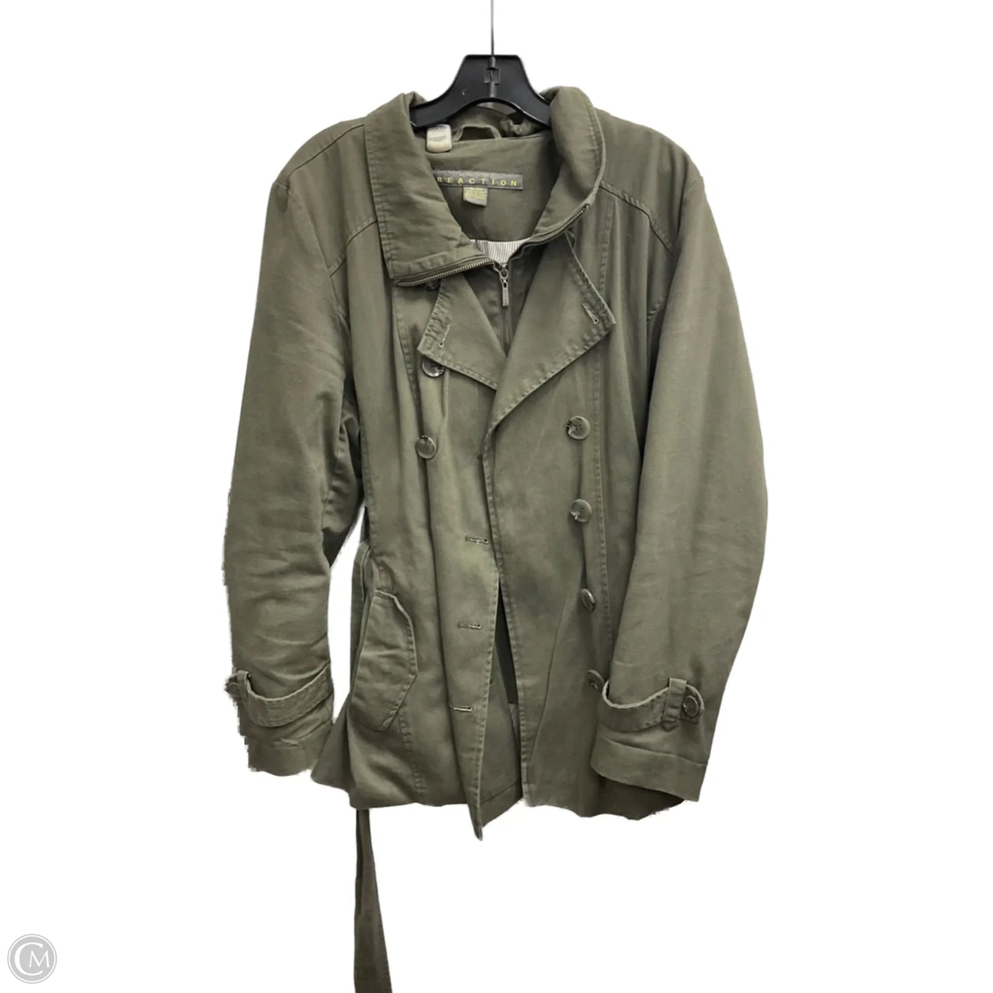Jacket Denim By Kenneth Cole In Green, Size: Xxl