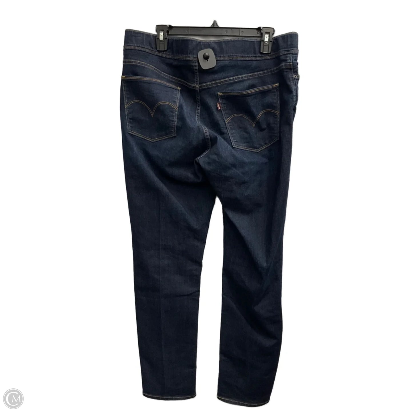 Jeans Straight By Levis In Blue Denim, Size: 16