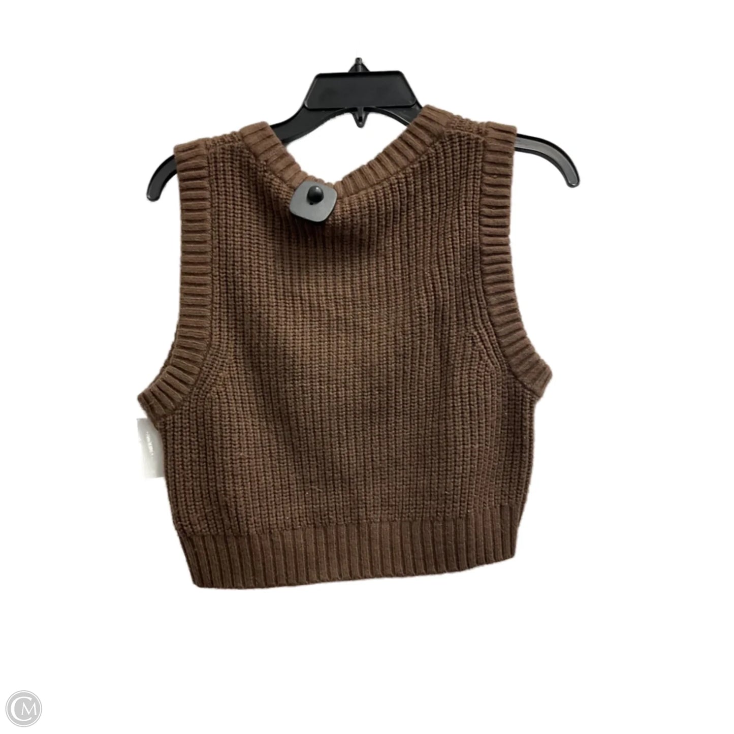 Top Sleeveless By Divided In Brown, Size: M