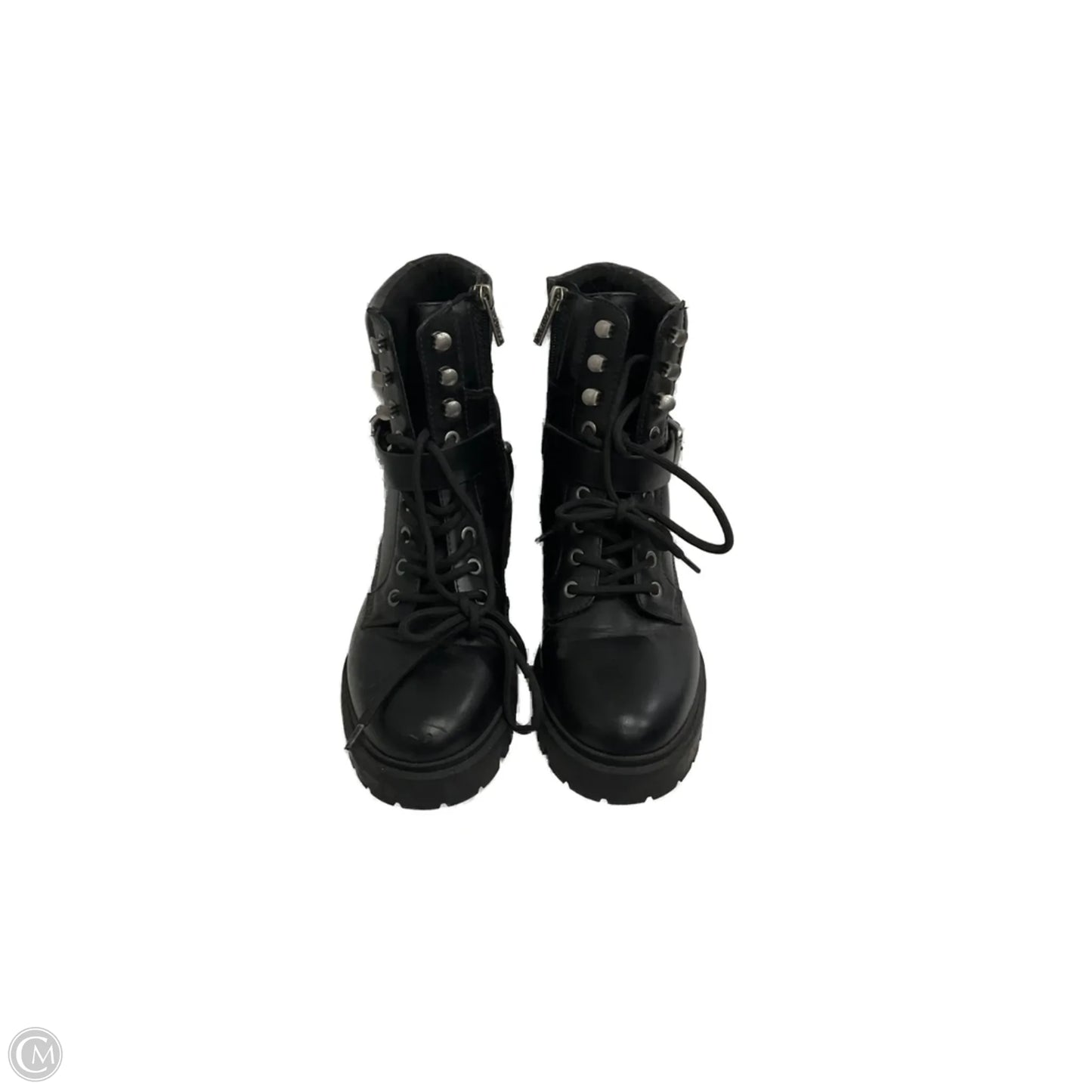 Boots Combat By Guess In Black, Size: 9