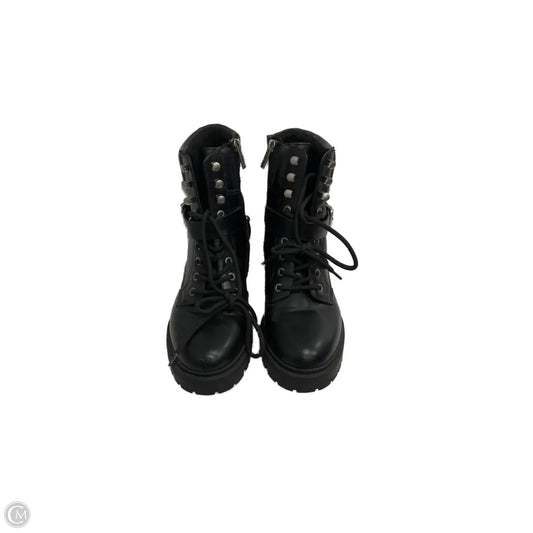 Boots Combat By Guess In Black, Size: 9