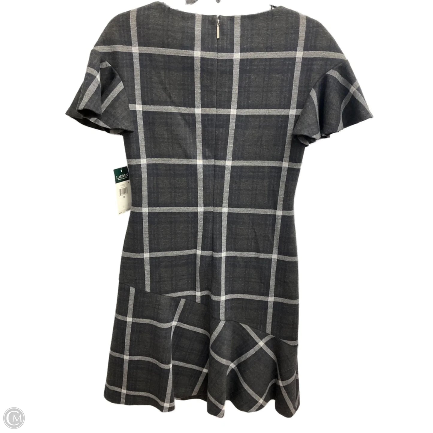 Dress Casual Midi By Lauren By Ralph Lauren In Grey, Size: 0