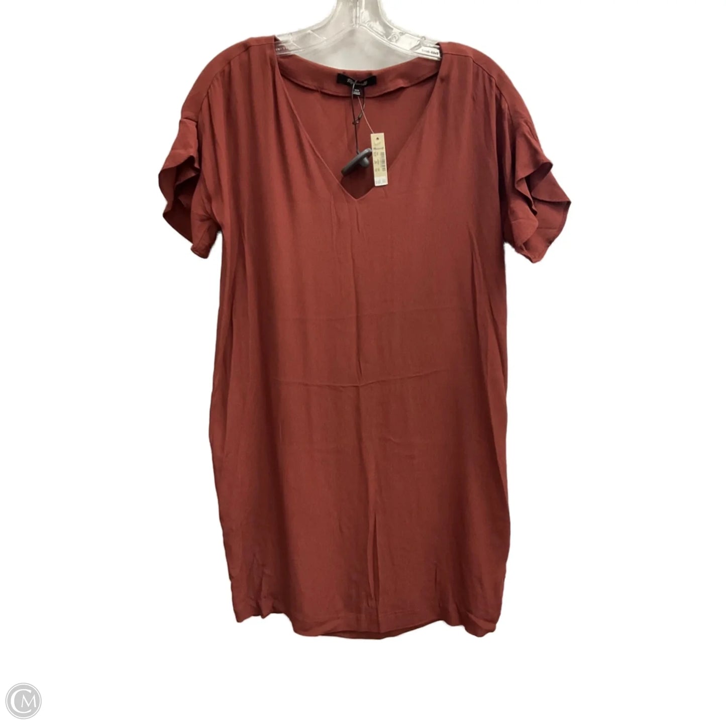 Dress Casual Midi By Madewell In Bronze, Size: Xxs