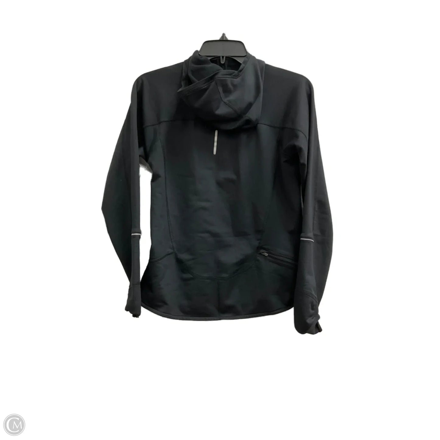 Athletic Jacket By Nike In Black, Size: M