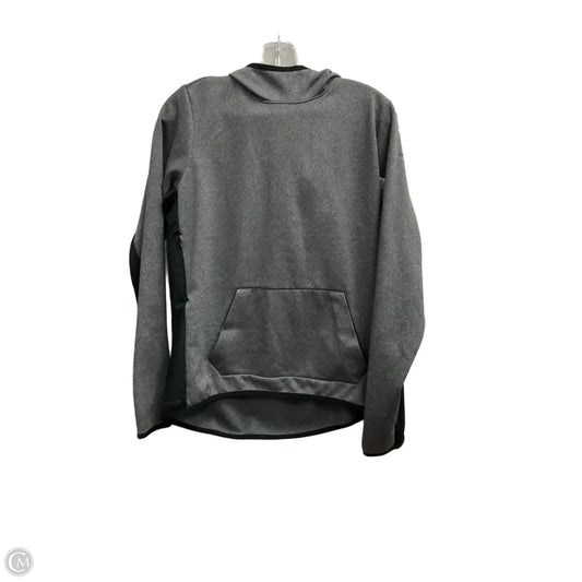 Athletic Top Long Sleeve Hoodie By Nike In Grey, Size: L