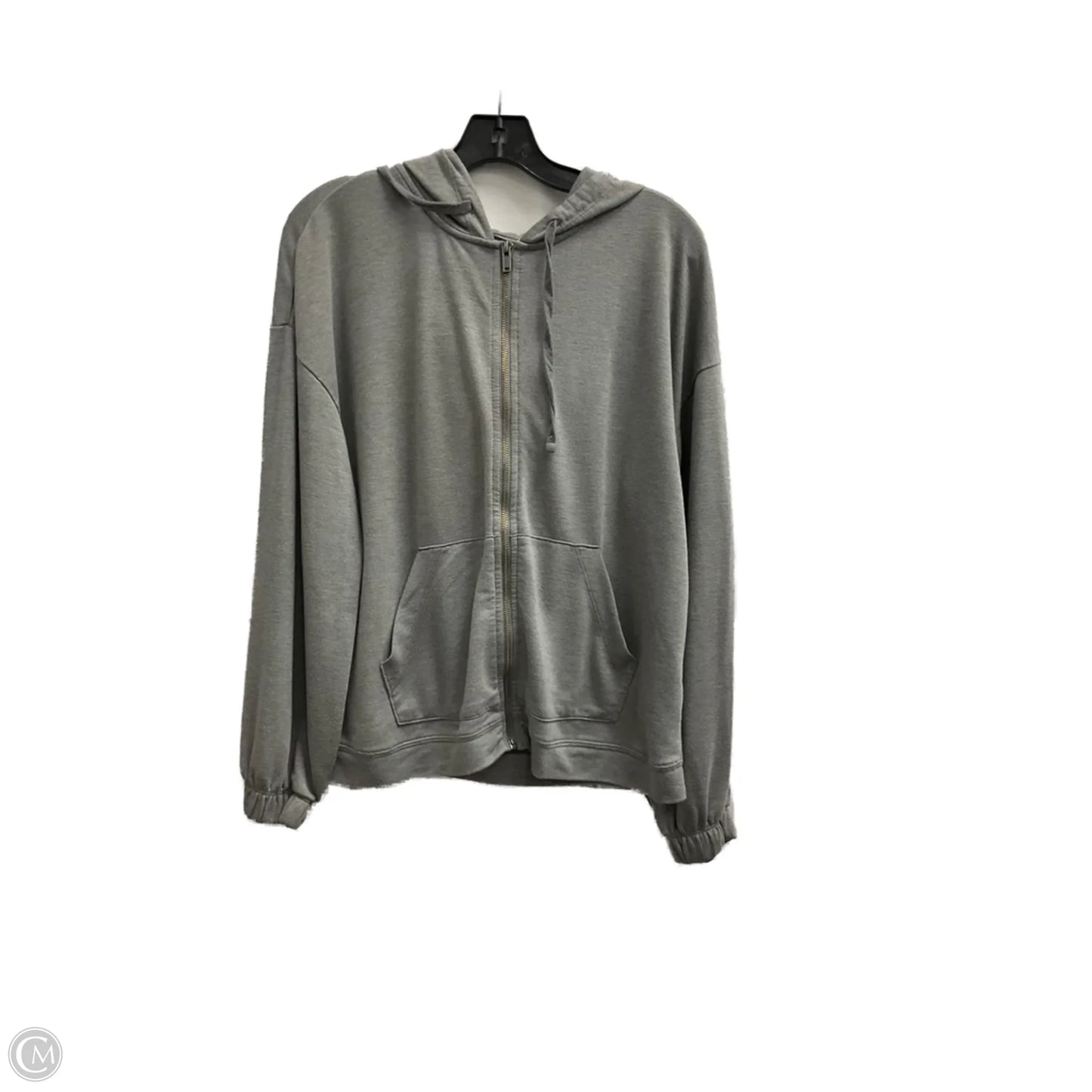 Jacket Fleece By Banana Republic In Grey, Size: L