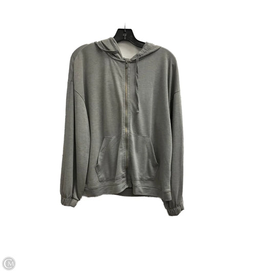Jacket Fleece By Banana Republic In Grey, Size: L