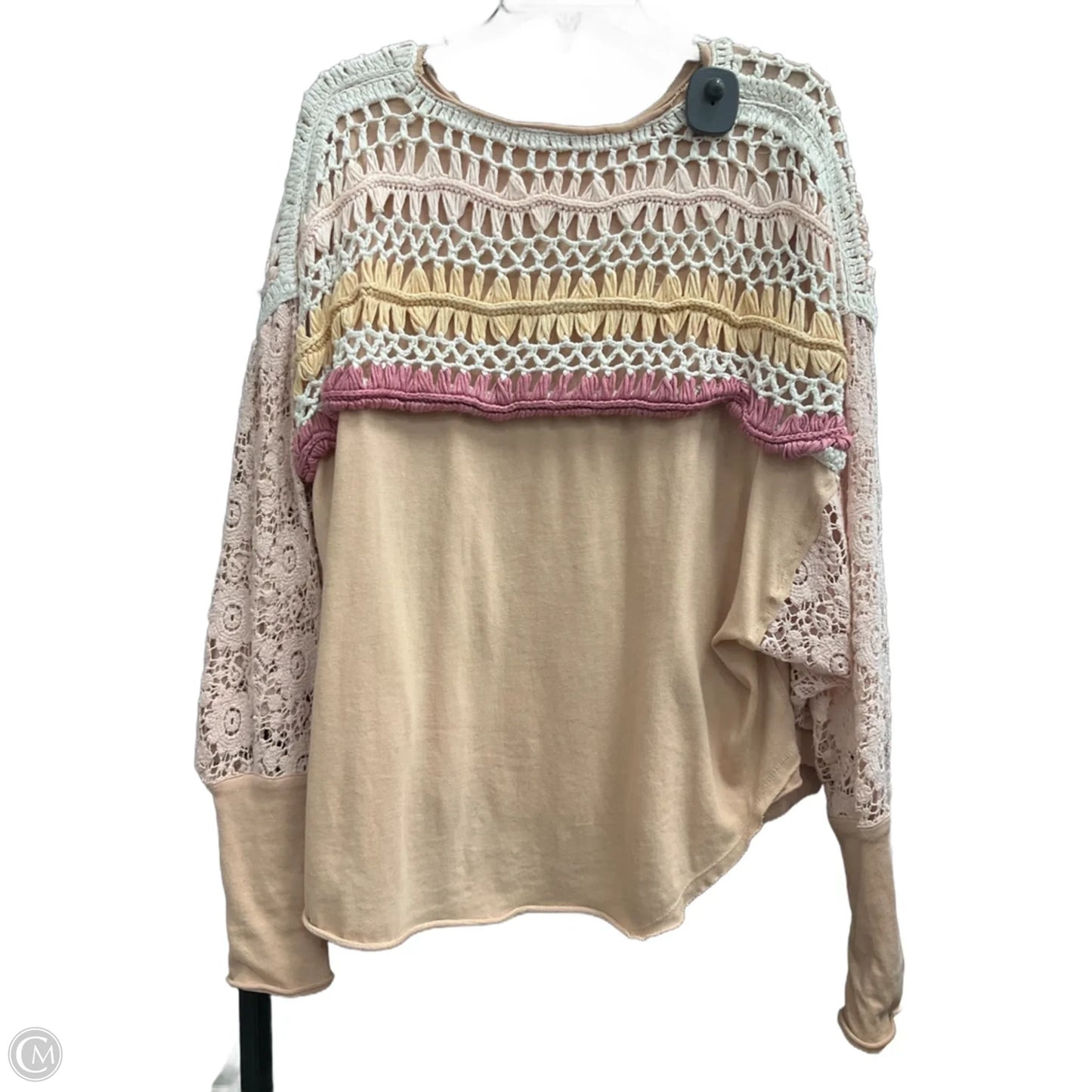 Top Long Sleeve By Free People In Pink, Size: Sp