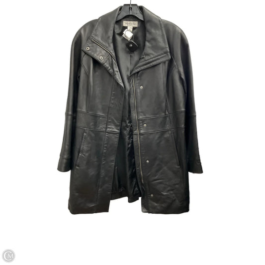 Jacket Leather By Preston And New York In Black, Size: M
