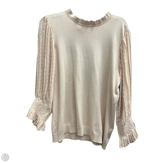 Top Long Sleeve By Adrianna Papell In Pink, Size: L