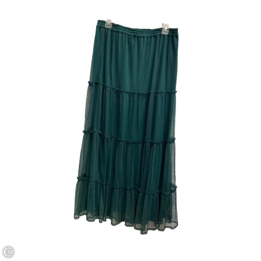 Skirt Maxi By Clothes Mentor In Green, Size: Xl