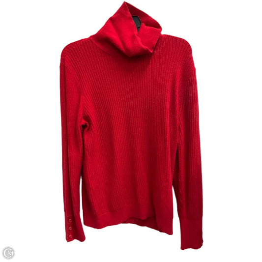 Sweater By Talbots In Red, Size: L