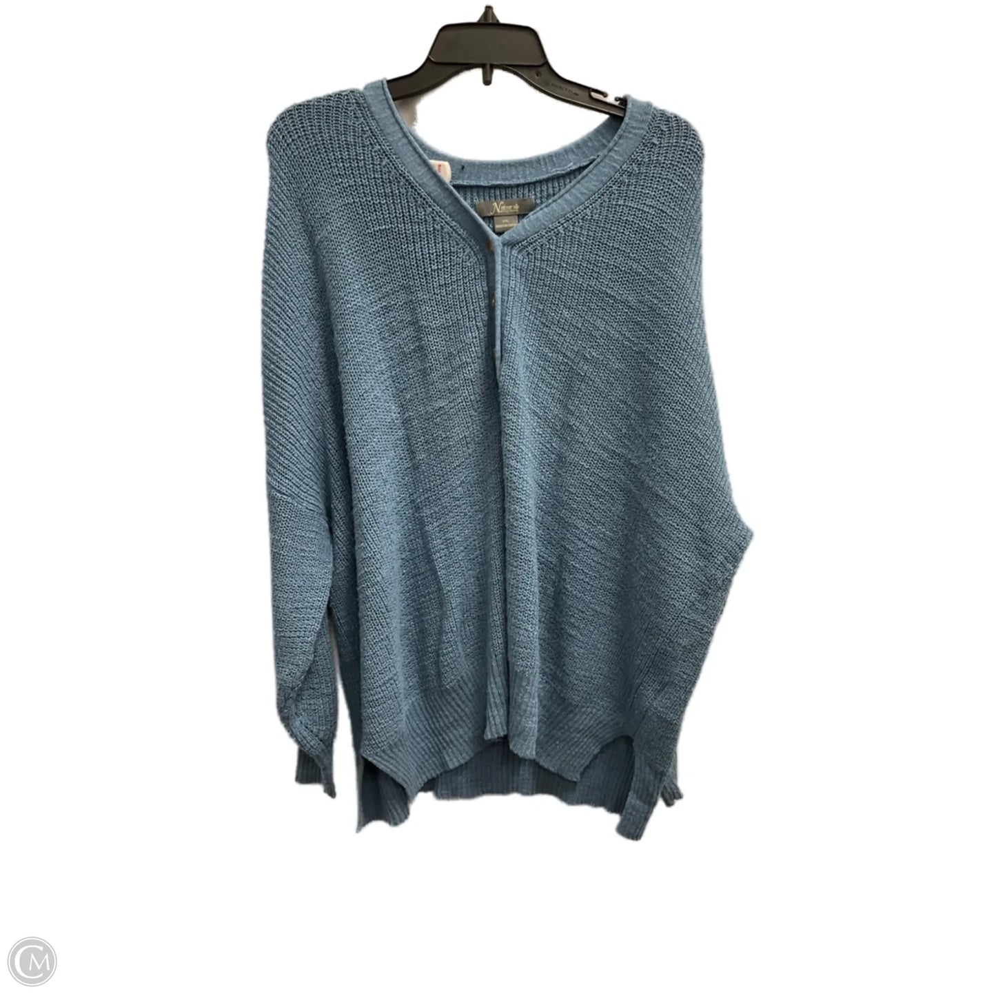 Sweater By Natural Reflections In Blue, Size: Xxl